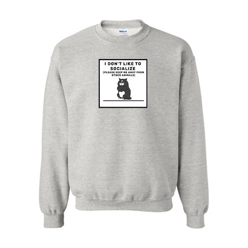 Anti-Social Cotton Crewneck Sweatshirt