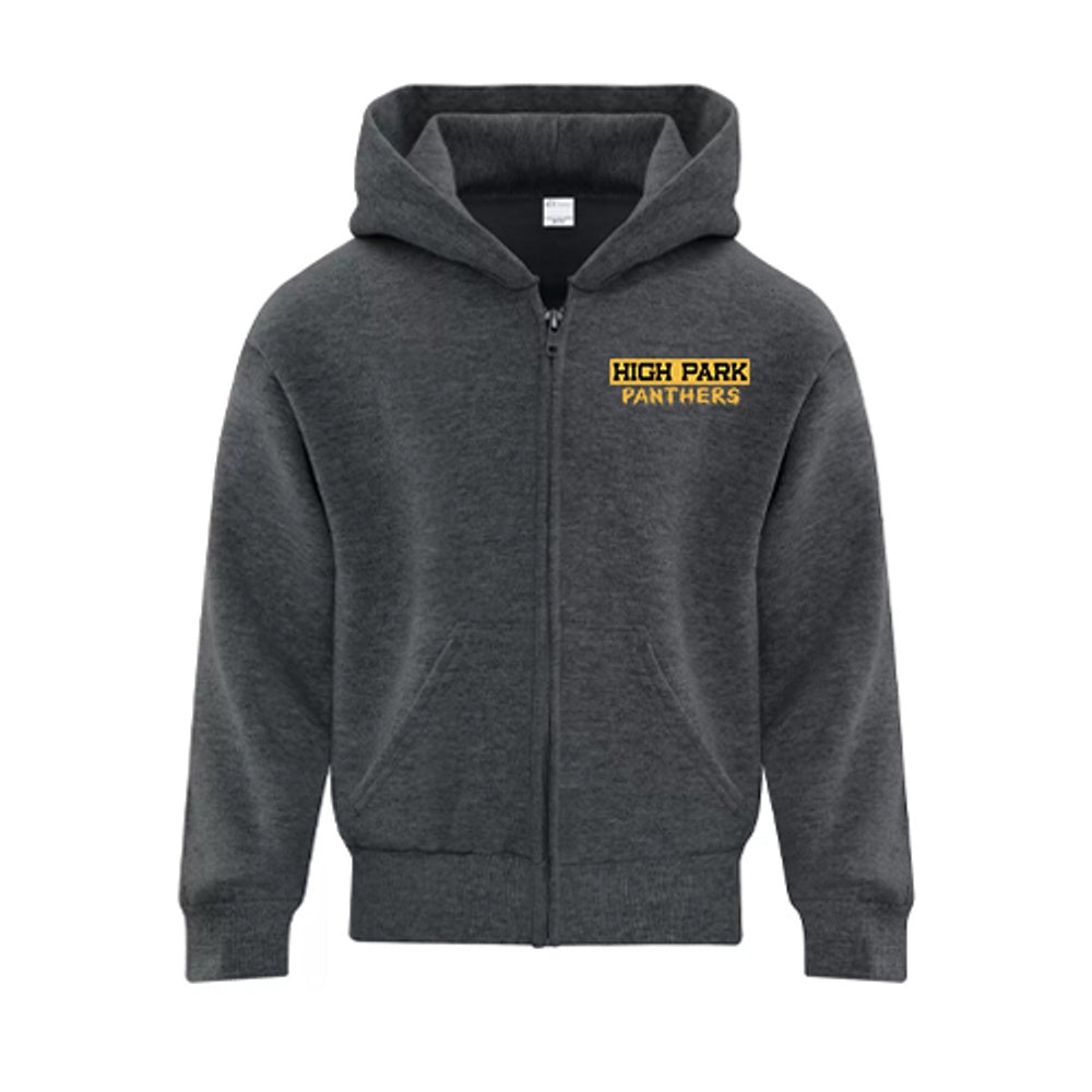 High Park Youth Everyday Fleece Full Zip Hooded Sweatshirt