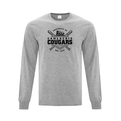 Camlachie Cougars Adult Everday Cotton Long Sleeve T-Shirt