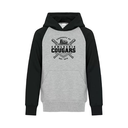 Camlachie Cougars Youth Everyday Fleece Two Tone Hooded Sweatshirt