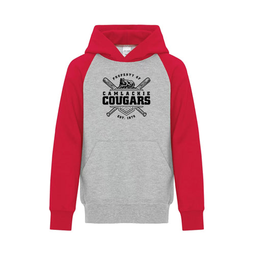 Camlachie Cougars Youth Everyday Fleece Two Tone Hooded Sweatshirt