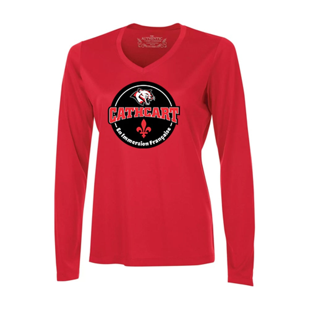 Cathcart Ladies' Pro Team Long Sleeve V-Neck T-Shirt