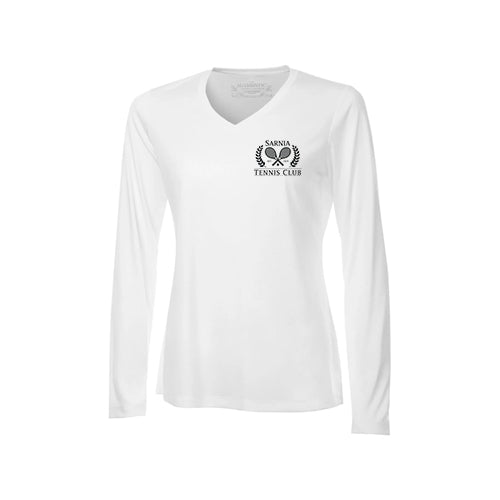 Sarnia Tennis Ladies' Pro Team Long Sleeve V-Neck T-Shirt