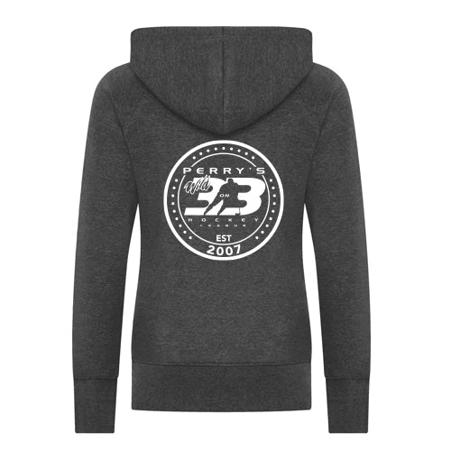 Perry 3-on-3 Premium Ladies Hooded Sweatshirt