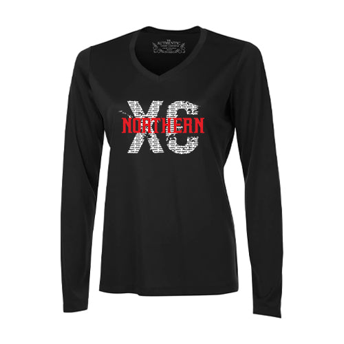 Northern XCountry Ladies' Pro Team Long Sleeve V-Neck T-Shirt