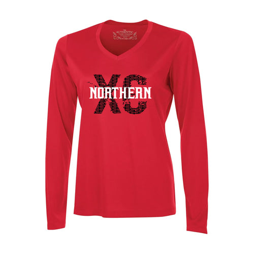 Northern XCountry Ladies' Pro Team Long Sleeve V-Neck T-Shirt