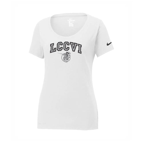 Lambton Central Nike Ladies' Dri-FIT Cotton/Poly Scoop Neck Tee