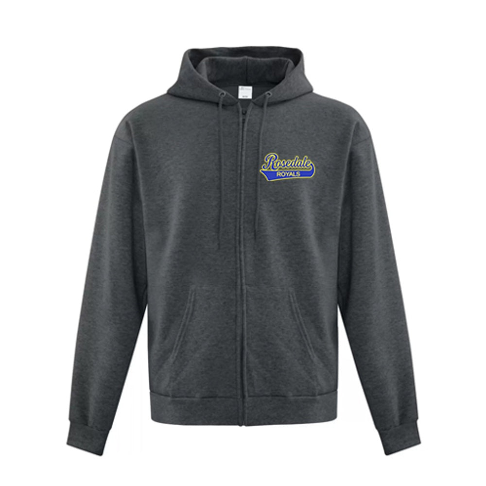 Rosedale Adult Everyday Fleece Full Zip Hooded Sweatshirt