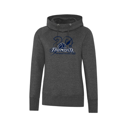 Twin Bridges Volleyball Ladies' EsActive Vintage Hooded Sweatshirt