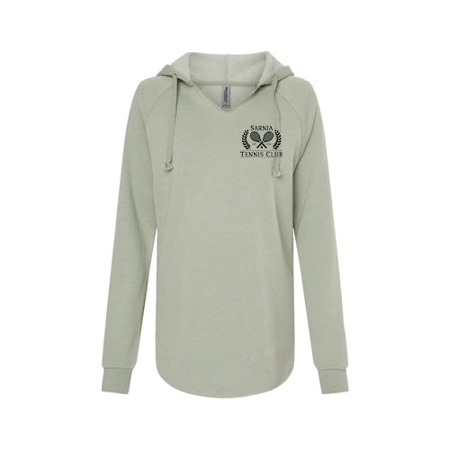 Sarnia Tennis Ladies' California Wave Wash Hooded Sweatshirt