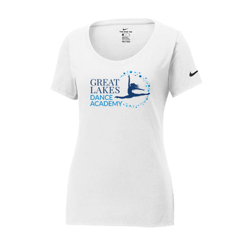 Great Lakes Dance Ladies' Nike Dri-FIT Cotton/Poly Scoop Neck Tee