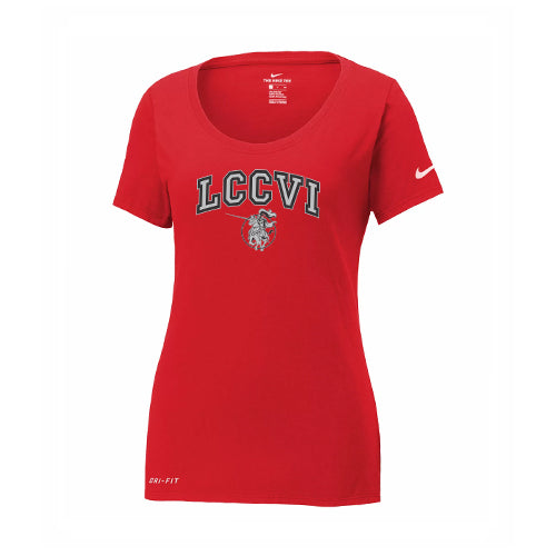 Lambton Central Nike Ladies' Dri-FIT Cotton/Poly Scoop Neck Tee