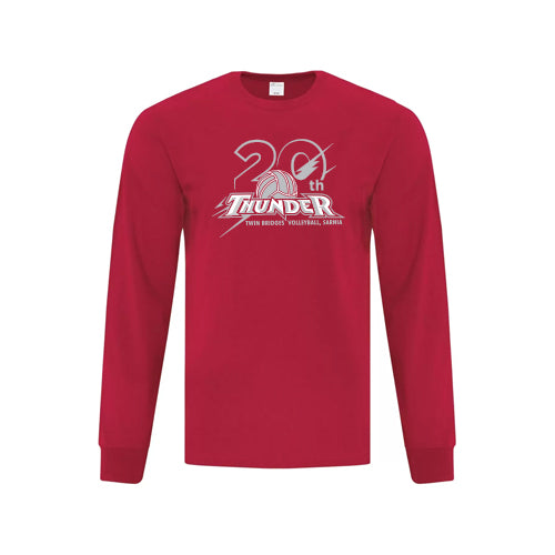 Twin Bridges Volleyball Adult Everday Cotton Long Sleeve T-Shirt