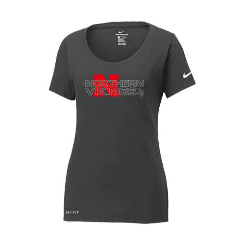 Northern Nike Ladies' Dri-FIT Cotton/Poly Scoop Neck Tee