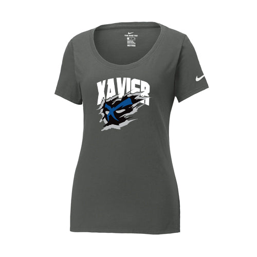 Saint-François-Xavier Ladies' Nike Dri-FIT Cotton/Poly Scoop Neck Tee