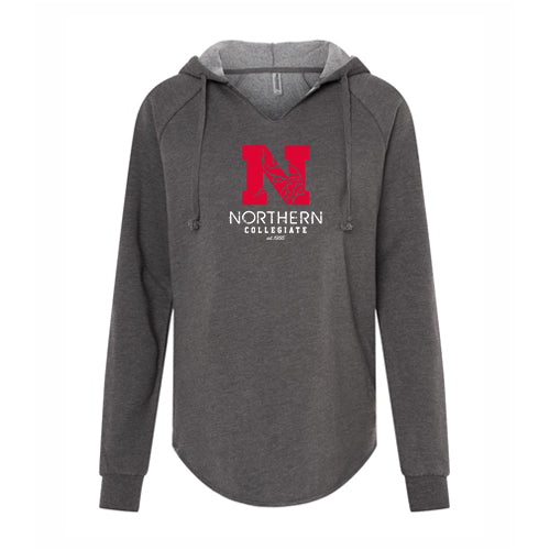 Northern Ladies' Lightweight California Wave Wash Hooded Sweatshirt