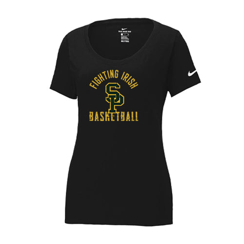 St Pats Basketball Ladies' Nike Dri-FIT Cotton/Poly Scoop Neck Tee