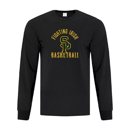 St Pats Basketball Adult Everyday Cotton Long Sleeve T-Shirt