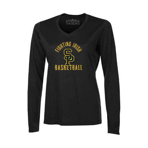 St Pats Basketball Ladies' Pro Team Long Sleeve V-Neck T-Shirt