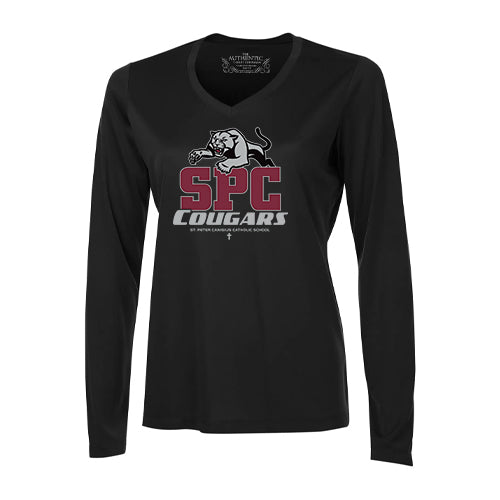 St Peter Canisius Ladies' Pro Team Long Sleeve V-Neck T-Shirt