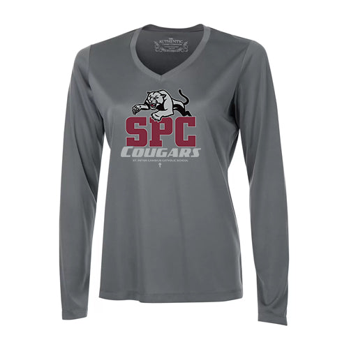 St Peter Canisius Ladies' Pro Team Long Sleeve V-Neck T-Shirt