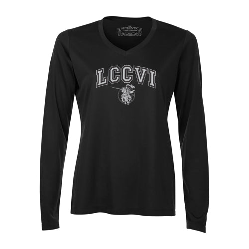 Lambton Central Ladies' Pro Team Long Sleeve V-Neck T-Shirt