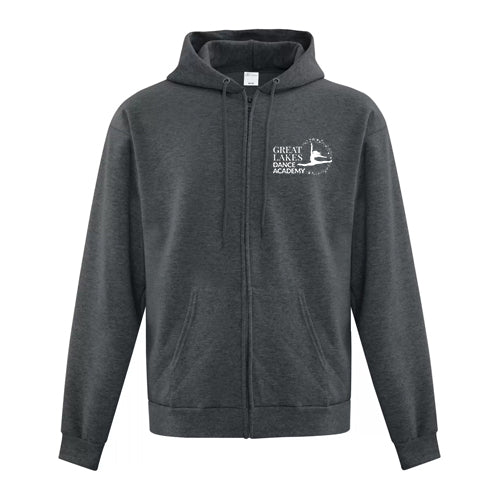 Great Lakes Dance Adult Everyday Fleece Full Zip Hooded Sweatshirt