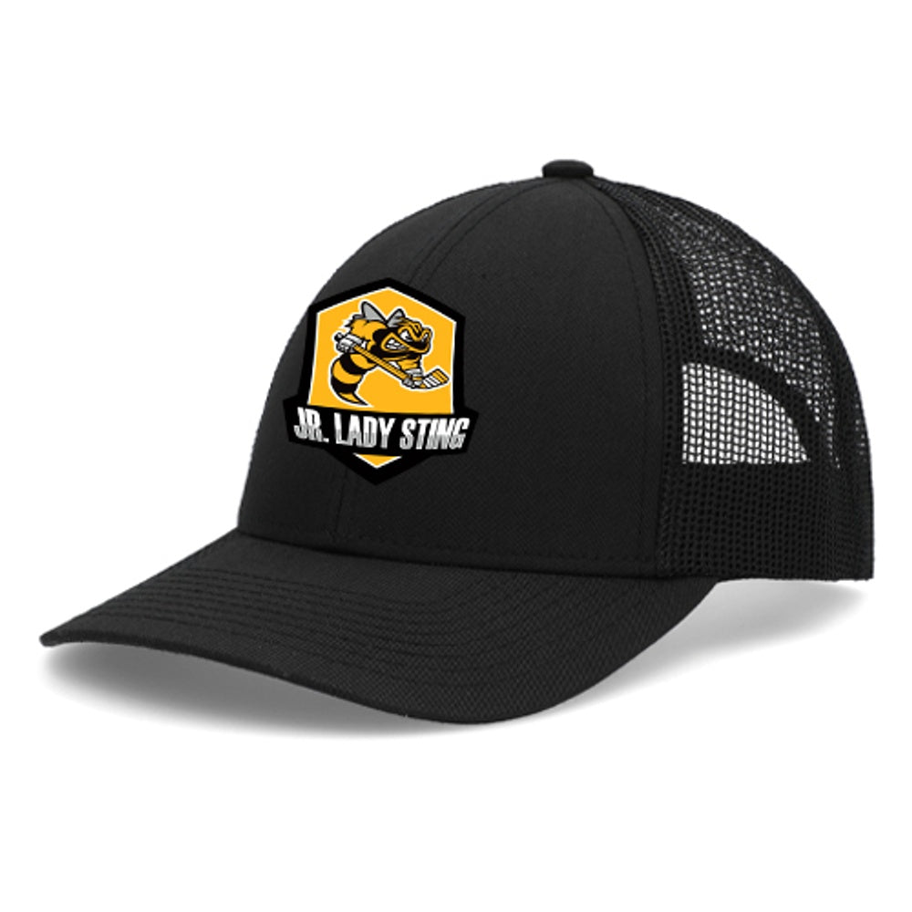 U9 HL Black Jr Lady Sting Adult Low-Pro Trucker Cap