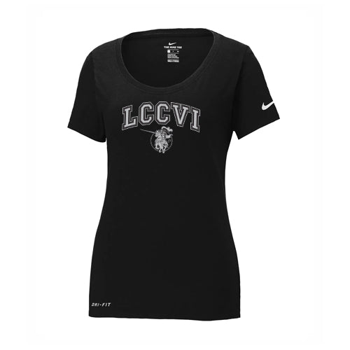 Lambton Central Nike Ladies' Dri-FIT Cotton/Poly Scoop Neck Tee