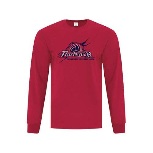 Twin Bridges Volleyball Adult Everday Cotton Long Sleeve T-Shirt