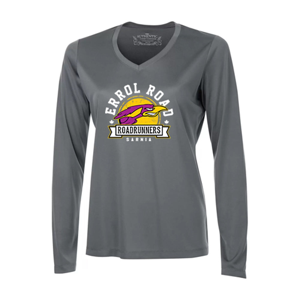 Errol Road Ladies' Pro Team Long Sleeve V-Neck T-Shirt