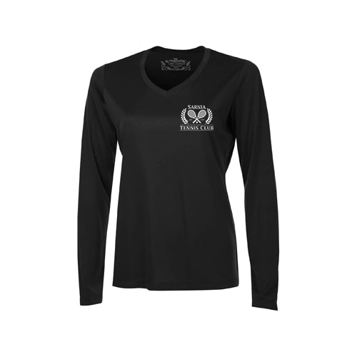 Sarnia Tennis Ladies' Pro Team Long Sleeve V-Neck T-Shirt