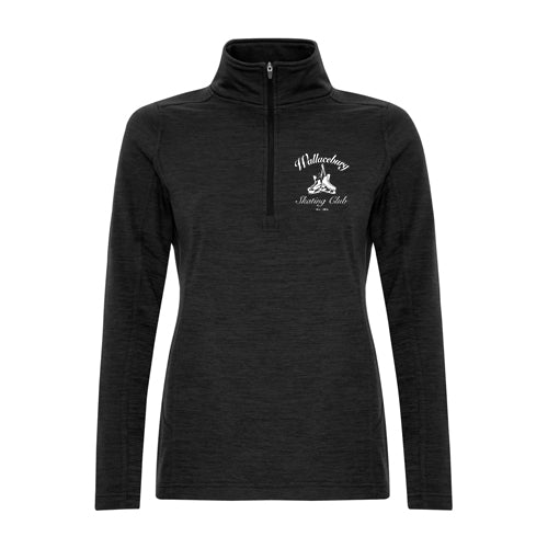 Wallaceburg Skating Club Ladies' Dynamic Heather Fleece 1/2 Zip Sweatshirt