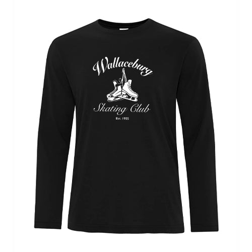 Wallaceburg Skating Club Adult Pro Spun Long Sleeve T-Shirt