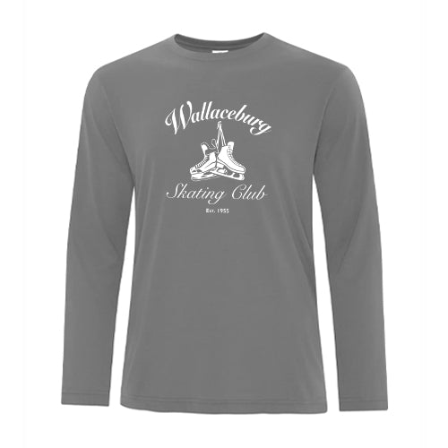 Wallaceburg Skating Club Adult Pro Spun Long Sleeve T-Shirt