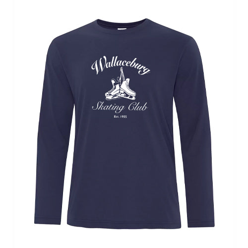 Wallaceburg Skating Club Adult Pro Spun Long Sleeve T-Shirt