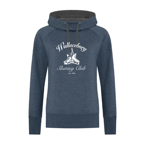 Wallaceburg Skating Club Ladies' EsActive Vintage Hooded Sweatshirt