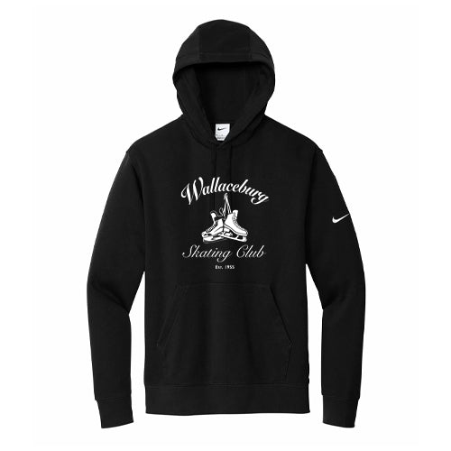 Wallaceburg Skating Club Adult Nike Club Fleece Sleeve Swoosh Pullover Hoodie