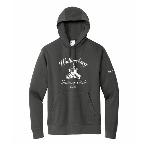 Wallaceburg Skating Club Adult Nike Club Fleece Sleeve Swoosh Pullover Hoodie