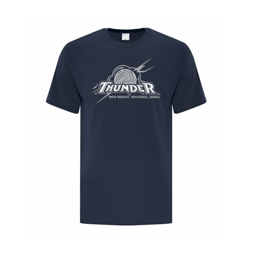 Twin Bridges Volleyball Adult Cotton T-Shirt