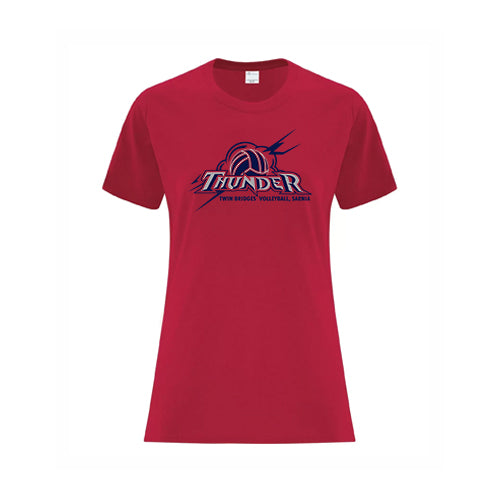 Twin Bridges Volleyball Ladies' Cotton T-Shirt