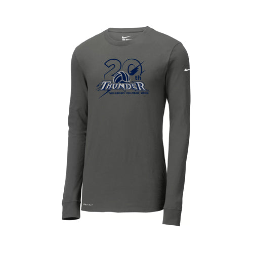 Twin Bridges Volleyball Adult Nike Dri-FIT Cotton/Poly Long Sleeve Tee