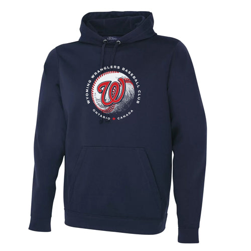 Wyoming Wranglers - Adult Performance Polyester Hooded Sweatshirt