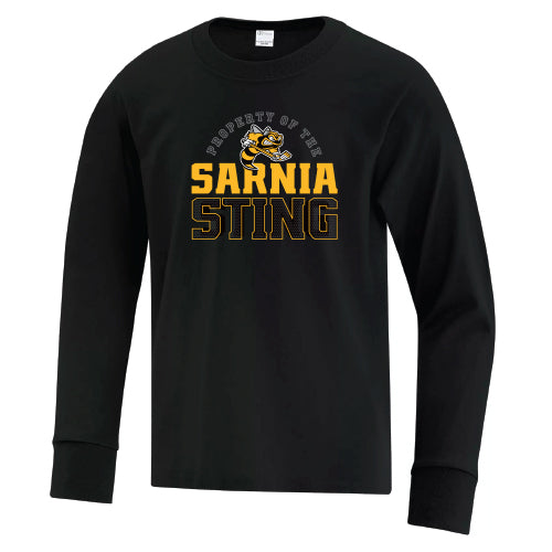 Sarnia Sting - Property of Long Sleeve Tee - Adult