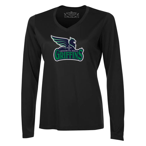 Gregory Hogan Ladies' Pro Team Long Sleeve V-Neck T-Shirt