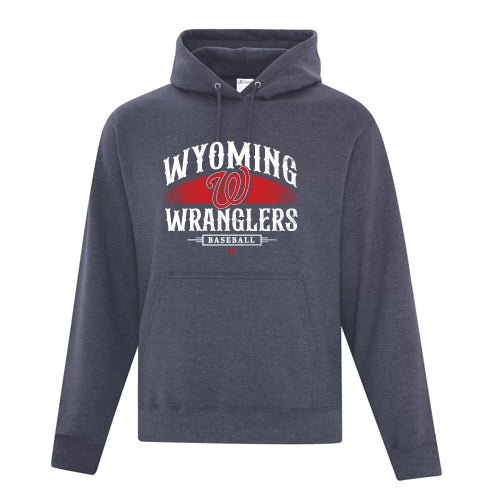 Wyoming Wrangler - Adult Vintage Fleece Hooded Sweatshirt