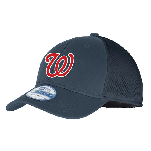 Wyoming Wranglers - New Era Youth Stretch Mesh Fitted Cap