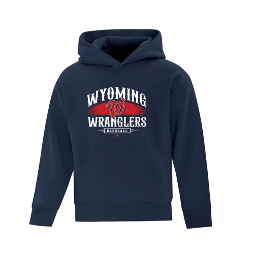Wyoming Wrangler - Youth Vintage Fleece Hooded Sweatshirt