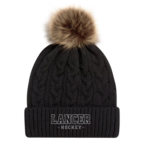 LCCVI Hockey Faux Fur Pom Pom Toque